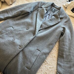 Gray Double-Breasted Coat